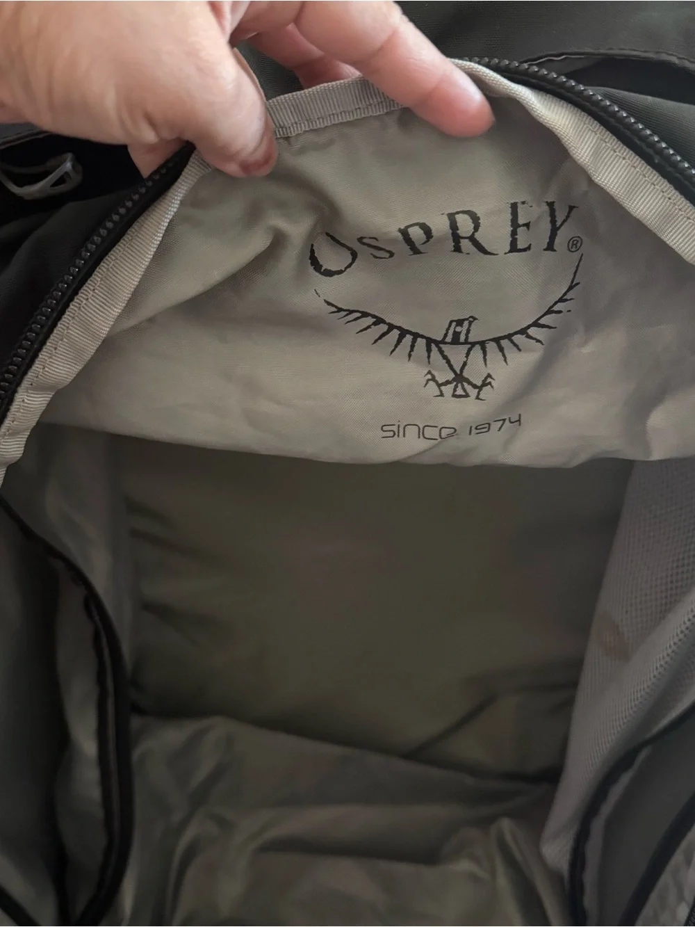 OSPREY Black Travel Backpack Porter 65
